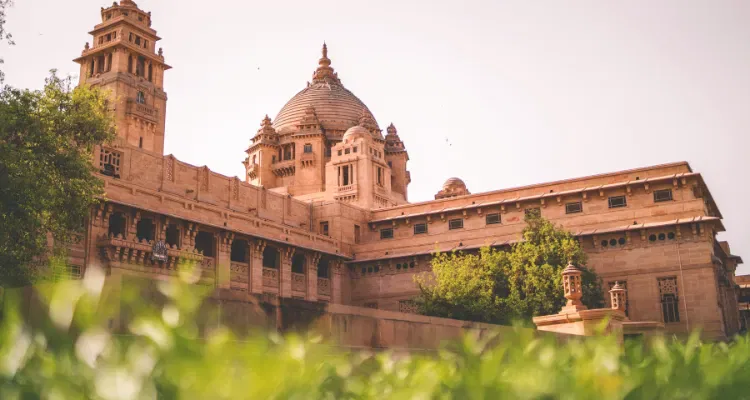 Beautiful Umaid Bhawan Palace in Jodhpur, a must-see stop on India’s luxury tour packages