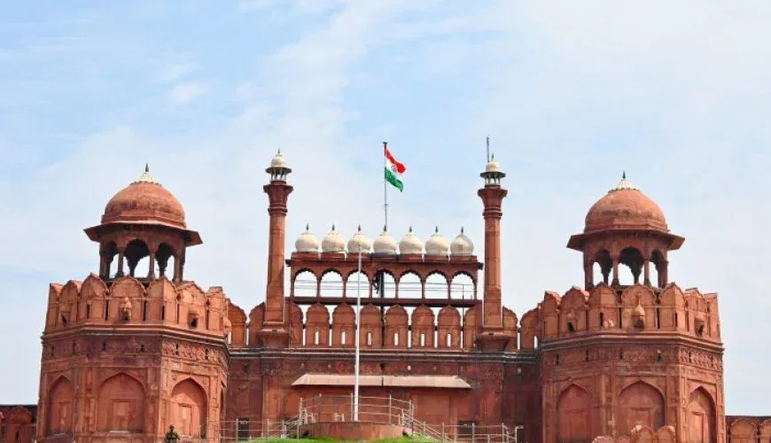 Red Fort Delhi - historical monument and highlight of the Golden Triangle tour