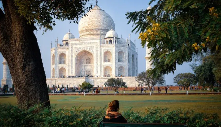 Taj Mahal, Agra - iconic marble mausoleum and key stop on India’s Golden Triangle