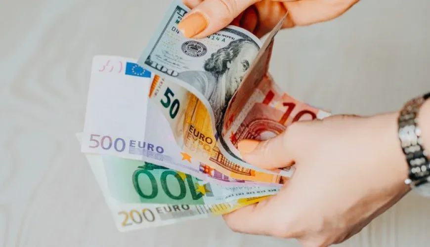currency and credit card
