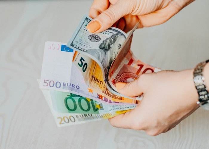 currency and credit card