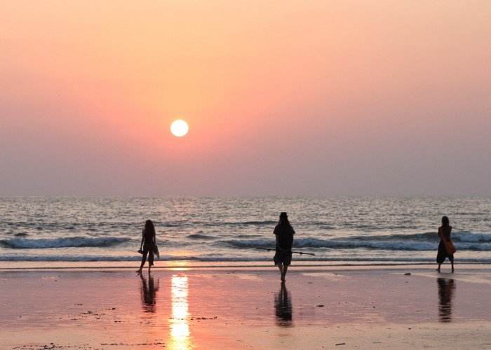 sunset view on beach