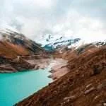 water flowing through a valley