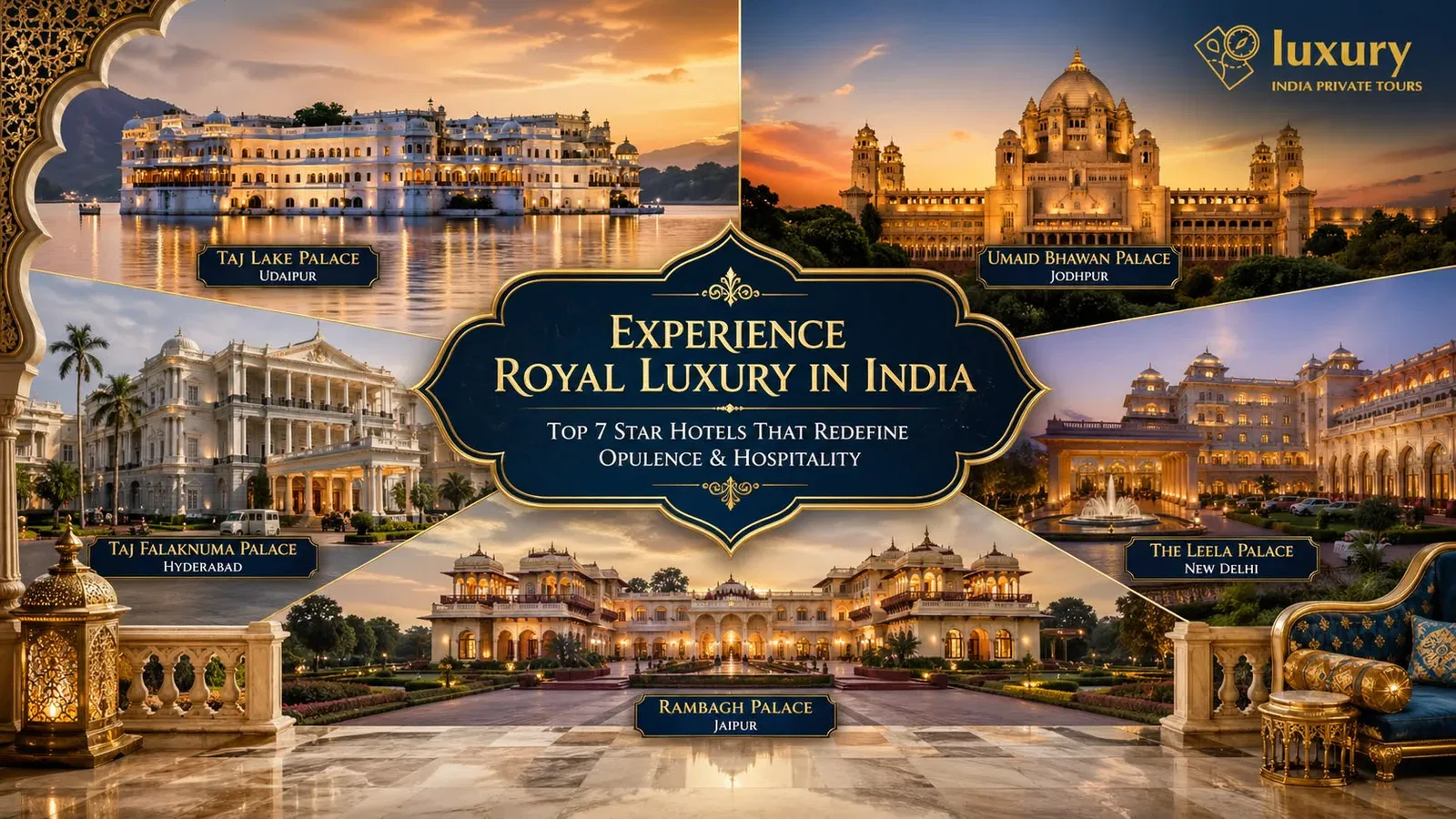 7-star hotel in India, luxury palace hotel