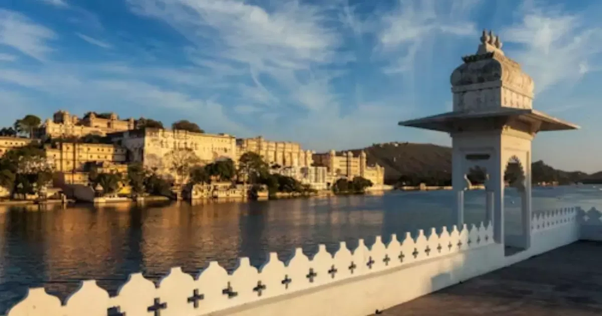 Udaipur with scenic lake view and historic palace